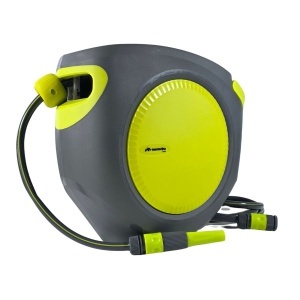 Furtun cu tambur retractabil automat 25m+2m MESTERINO TOOLS NW-I25, 1/2 inch, fixare pe perete - Img 2