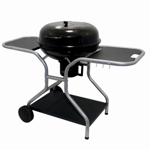 Gratar pe carbuni KLUGMEISTER KY22020T, material otel, cu capac si roti de deplasare, inaltime gatire 78 cm, dimensiuni 133x67x98 cm - Img 2