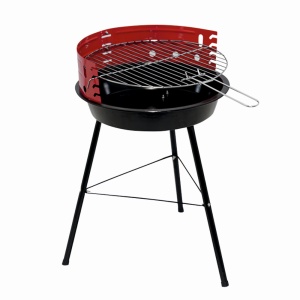 Gratar pe carbuni KLUGMEISTER KY23014, material otel, circular, portabil, inaltime gatire 53 cm, diametru gratar 33 cm - Img 3