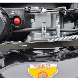 Masina autopropulsata pentru tuns gazonul Mesterino Tools MTBJXPM46N-169 cu motor QL170, 4CP, diametru taiere 457mm/18inch, 8 inaltimi de taiere, roti fata 8 inch, roti spate 11 inch, sac colector 60l colectare, evacuare lateral si mulcire - Img 7
