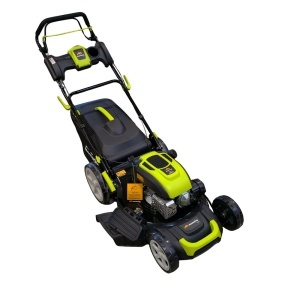 Masina autopropulsata pentru tuns gazonul Mesterino Tools MTBJXPM53N-196 cu motor QL200, 5CP, diametru taiere 533mm/21inch, 8 inaltimi de taiere, roti fata 8 inch, roti spate 11 inch sac colector 60l colectare, evacuare lateral si mulcire - Img 3