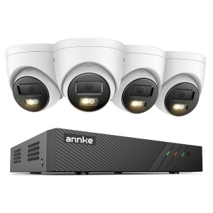Sistem performant de supraveghere video ANNKE N98PBL+I51EM*4, PoE, NVR 8 canale, 4 camere tip Turret interior/exterior 5MP, Ultra HD/2k+, vedere nocturna IR, audio, rezistent la intemperii - Img 4