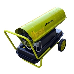Tun de caldura pe motorina 150KW Mesterino tools MTRY-150, putere ventilator 590W, volum de aer: 1300m3/h. capacitate rezervor combustibil: 68l