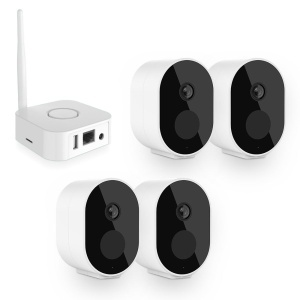 Kit mini NVR Video ANNKE N44WEH+I41DL*4, statie tip baza cu 4 camere interior/exterior 2MP, Full HD, baterie, rezistent la intemperii - Img 4