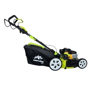 Masina tuns iarba/gazon autopropulsata MESTERINO BJXPM46-139, motor LONCIN 4 timpi, 3.3 cai, sasiu metal, latime taiere 46 cm, 8 nivele de taiere, sac colector 60 litri, evacuare lateral si mulcire - Img 4