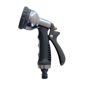 Pistol metalic de stropit, 8 moduri de stropire MESTERINO TOOLS MT-0584002, maner de nylon si mecanism de cupru
