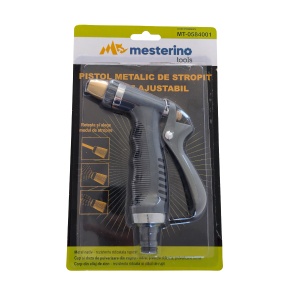 Pistol metalic de stropit cu jet ajustabil MESTERINO TOOLS MT-0584001, maner de nylon si mecanism de cupru - Img 4