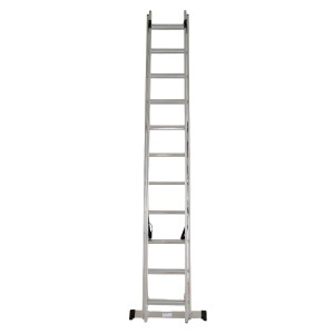 Scara combinata din aluminiu MESTERINO TOOLS MTJL206-2X11, 2X11 trepte, 5.46 metri, greutate maxima suportata 115 kg - Img 2