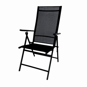 Scaun pliabil terasa/gradina KLUGMEISTER KJF252, 56 x 69 x 103 cm, culoare gri inchis - Img 2