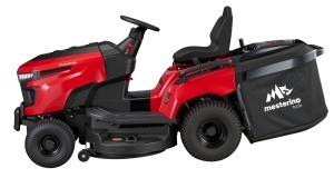 Tractoras pentru tuns gazon/iarba MESTERINO TOOLS MTBJXRM42R-D586, motor LONCIN 586 cmc, putere 17 cai, latime de taiere 1067 mm, 7 nivele taiere, sac colector 250 litri - Img 2