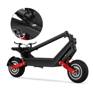 Trotineta electrica premium KIXIN X10, motor dual 500W, acumulator 48V si 18.2A, viteza maxima 40Km/h, autonomie 100 km, sarcina maxima 120 Kg - Img 3