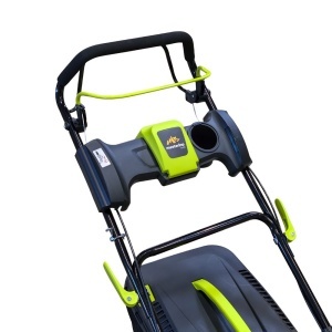 Masina autopropulsata pentru tuns gazonul Mesterino Tools MTBJXPM53N-196 cu motor QL200, 5CP, diametru taiere 533mm/21inch, 8 inaltimi de taiere, roti fata 8 inch, roti spate 11 inch sac colector 60l colectare, evacuare lateral si mulcire - Img 7