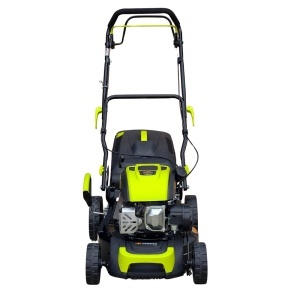 Masina autopropulsata pentru tuns gazonul Mesterino Tools MTBJXSM41N-149 cu motor QL150, 3.3CP, diametru taiere 406mm/16", 8 inaltimi de taiere, roti fata 6 inch, roti spate 8 inch, colectare spate, sac colector 50l - Img 3