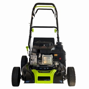 Masina tuns iarba/gazon autopropulsata MESTERINO BJXSM43-139, motor LONCIN 4 timpi, 3.3 cai, sasiu metal, latime taiere 43 cm, 8 nivele de taiere, sac colector 45 litri