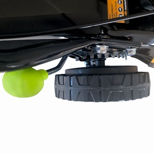 Masina tuns iarba/gazon autopropulsata MESTERINO BJXSM43-139, motor LONCIN 4 timpi, 3.3 cai, sasiu metal, latime taiere 43 cm, 8 nivele de taiere, sac colector 45 litri - Img 4