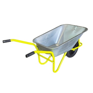 Roaba metalica 85 litri MESTERINO TOOLS MT-WB5009, din otel galvanizat, capacitate de incarcare 150kg, cu roata pneumatica 4.00-8 - Img 3