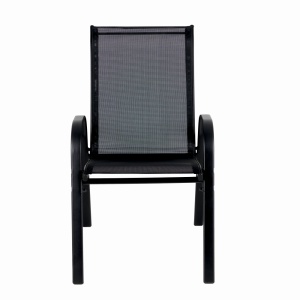Set mobilier terasa/gradina KLUGMEISTER KJFT011, pentru patru persoane cu umbrela, culoare neagra - Img 3
