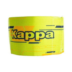 Banderola brat capitan din material elastic-reflectorizant cu inchidere velcro, Kappa, Kappa4Soccer Captain, Galben fosforescent, Marime univesala - Img 4