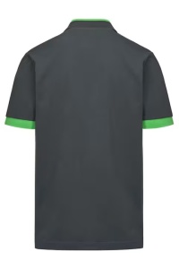 Tricou Polo Regular Fit din 100% bumbac pique cu detalii contrastante si detaliu de logo la terminatie, Kappa, Logo Neon - Img 9