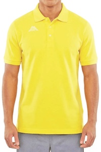 Tricou Polo regular fit din 100% bumbac pique cu logo si detalii Kappa pe guler pentru barbati, Kappa, Logo Life Mss
