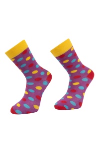 ECO Lycra Purple with Dots