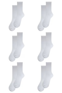 Set 6 perechi de sosete medii din bumbac sanitizat concepute persoanelor cu picioare sensibile dama, Overall, Medical Relax