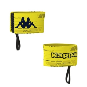 Banderola brat capitan din material elastic-reflectorizant cu inchidere velcro, Kappa, Kappa4Soccer Captain, Galben fosforescent, Marime univesala - Img 2