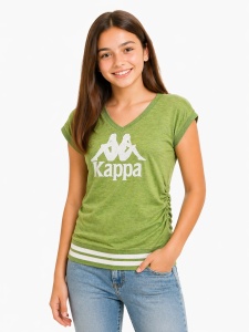 Tricou fete Kappa cu logo frontal Gibir - Img 2