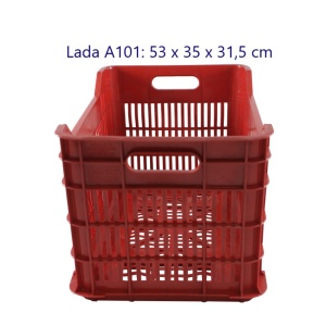 Lada plastic A101 pentru depozitarea si transportul de legume, fructe, produse de panificatie dar si a diverselor marfuri industriale.