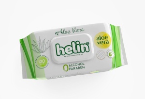 HELIN SERVETELE 120 BUC/PCHT ALOE VERA