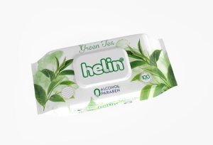 HELIN SERVETELE 100 BUC/PCHT GREEN TEA