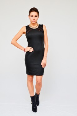 Rochie Dama "All Black" by JukaFashion.ro cod 8007