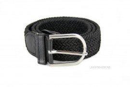 Curea Dama Elastica "Zig-Zag" Black  by JukaFashion.ro cod X16