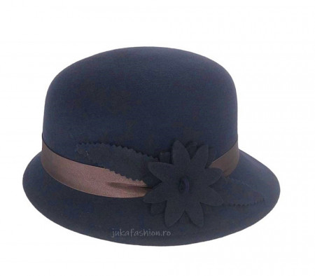 Palarie Eleganta "Ecaterina" Bleumarine by JukaFashion.ro
