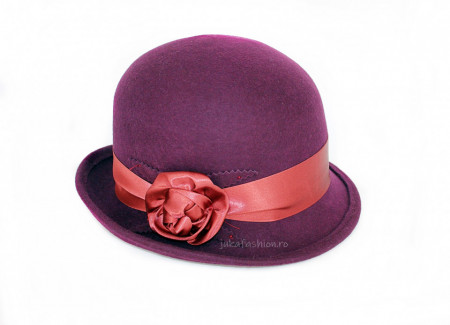 Palarie Eleganta "Madame" Mov by JukaFashion.ro