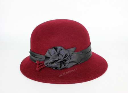 Palarie Eleganta "Sofia" Burgundy by JukaFashion.ro