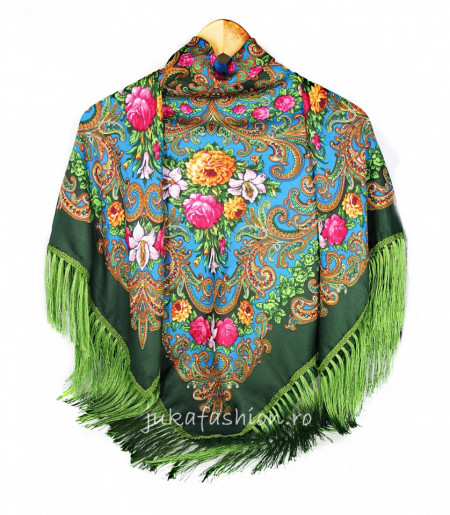 Sal Traditional "Karenina" Verde by jukafashion.ro