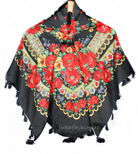 Sal Traditional "Misha" Negru by jukafashion.ro