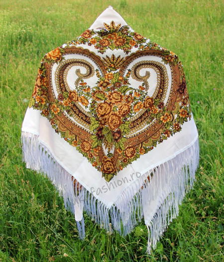 Sal Traditional "Regal" Alb by jukafashion.ro