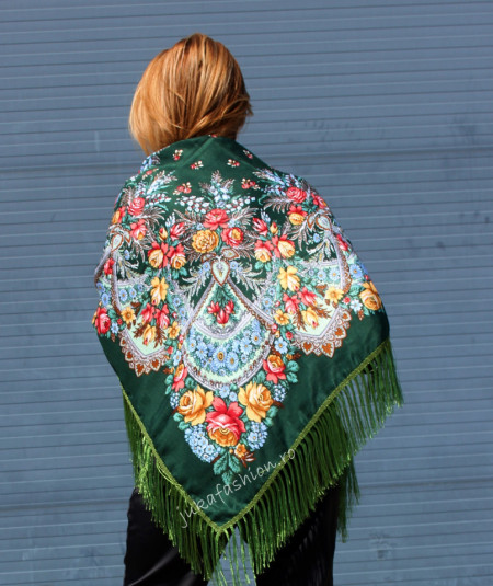 Sal Traditional "Svetlana" Verde by jukafashion.ro