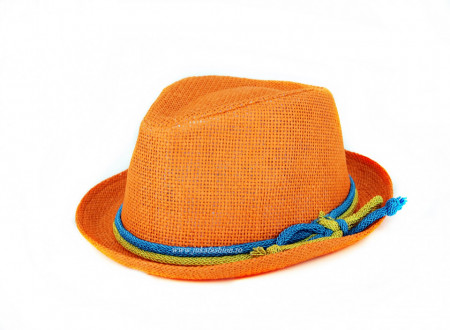 *Palarie Copii Vara "Hipster" Orange by jukafashion.ro
