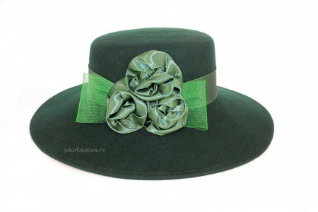 *Palarie Dama "Kharisma" Verde by JukaFashion.ro (2018)