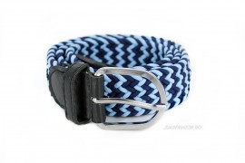 Curea Dama Elastica "Zig-Zag" Ciel  by JukaFashion.ro cod X18