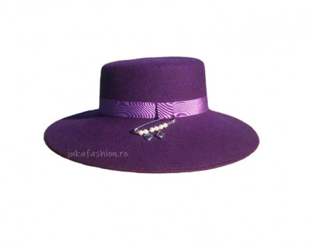 *Palarie Dama "Anastasia" Mov by JukaFashion.ro