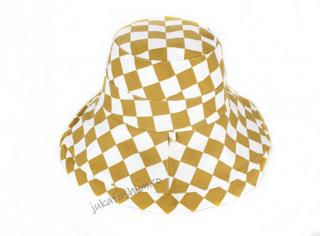 *Palarie Vara "Plaid" Bej