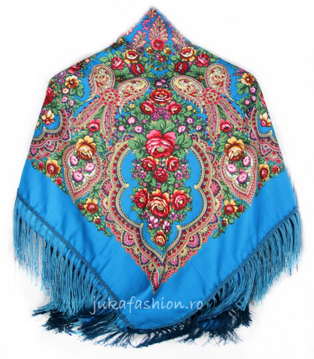 Sal Traditional "Belova" Bleu by jukafashion.ro