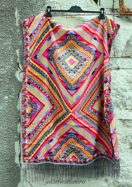 Sal Traditional "Geometrique" Gri by jukafashion.ro