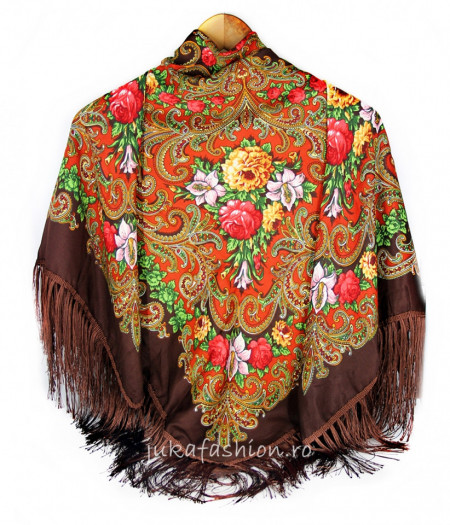 Sal Traditional "Karenina" Maron by jukafashion.ro