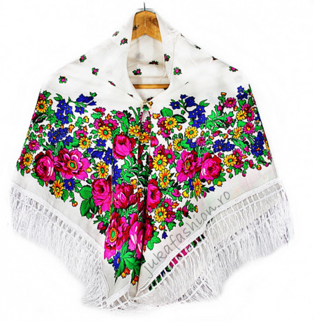 Sal Traditional "Katerina" Alb by jukafashion.ro