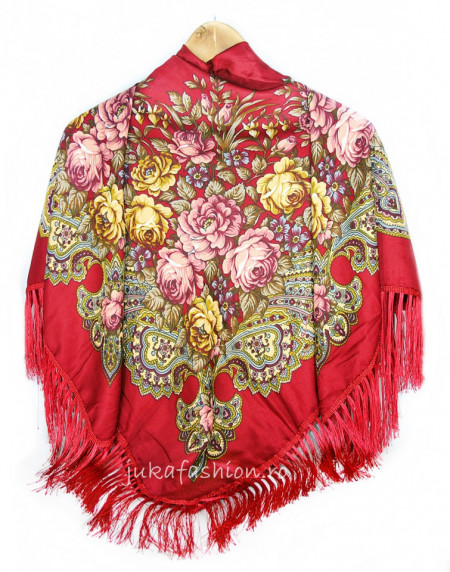 Sal Traditional "Matrioska" Burgundy by jukafashion.ro